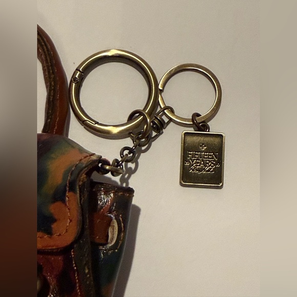 Patricia Nash Mini Vienna Floral Charm Keychain - Multi Print NWT - Picture 9 of 15